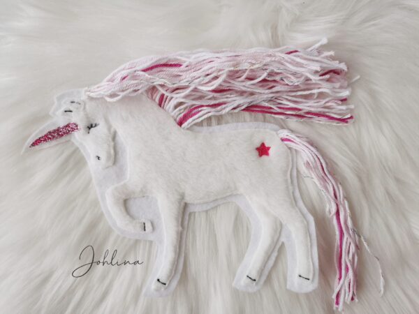 Aufnäher Einhorn rosa/pink – Bild 4