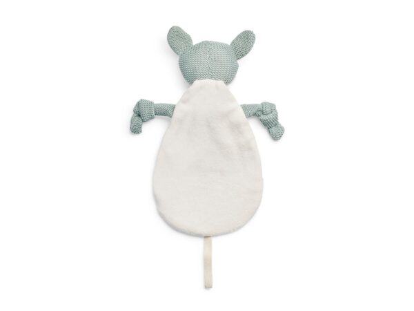 Nuckeltuch, Kuscheltuch Strickreh grün – Bild 4