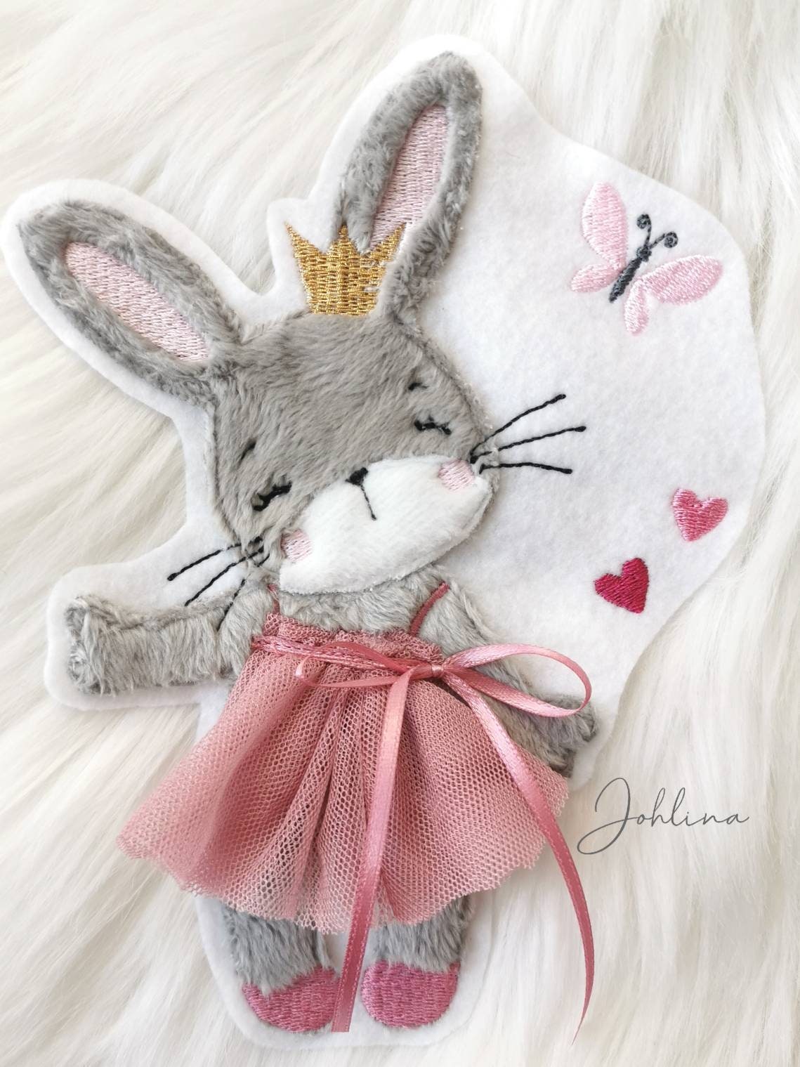 Aufnäher Hase mit Tüllrock – Bild 4