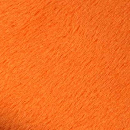 Fellstoff, Kurzhaarplüschstoff orange – Bild 7