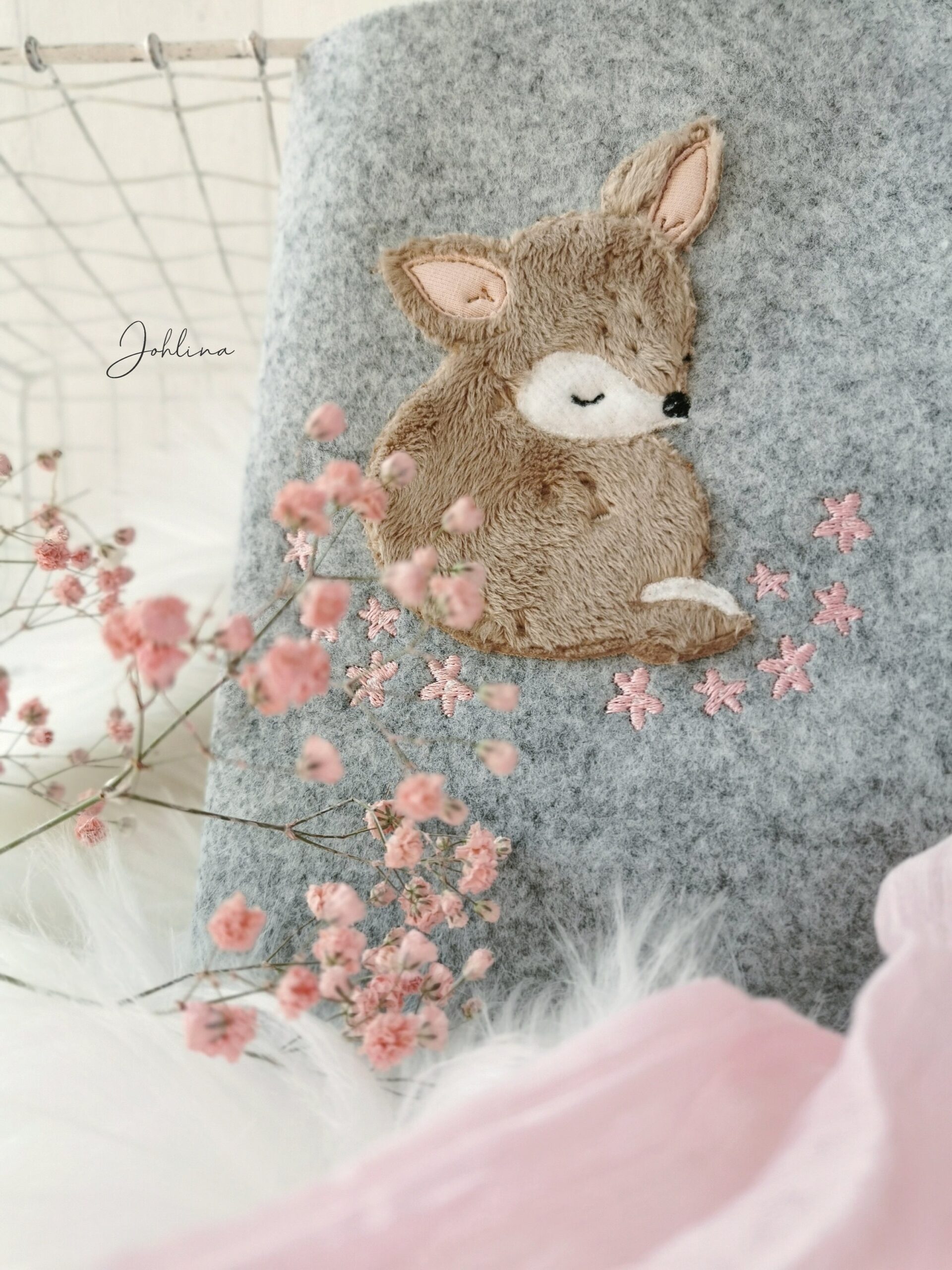 U-Heft Hülle Reh mit Blüten – Bild 6