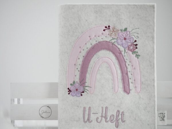 U-Heft Hülle Boho Regenbogen – Bild 2