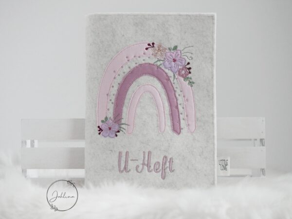 U-Heft Hülle Boho Regenbogen – Bild 4