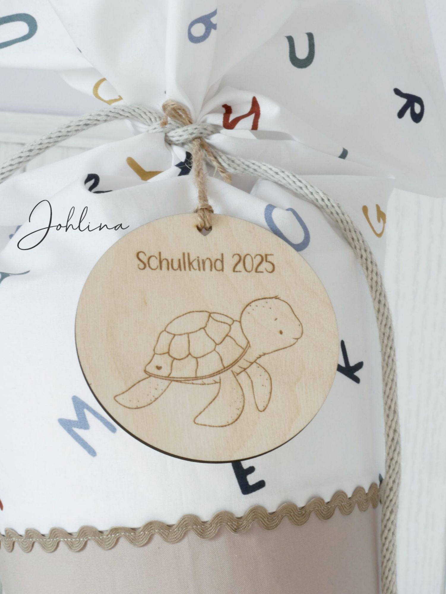 Holzscheibe Schildkröte – Bild 3