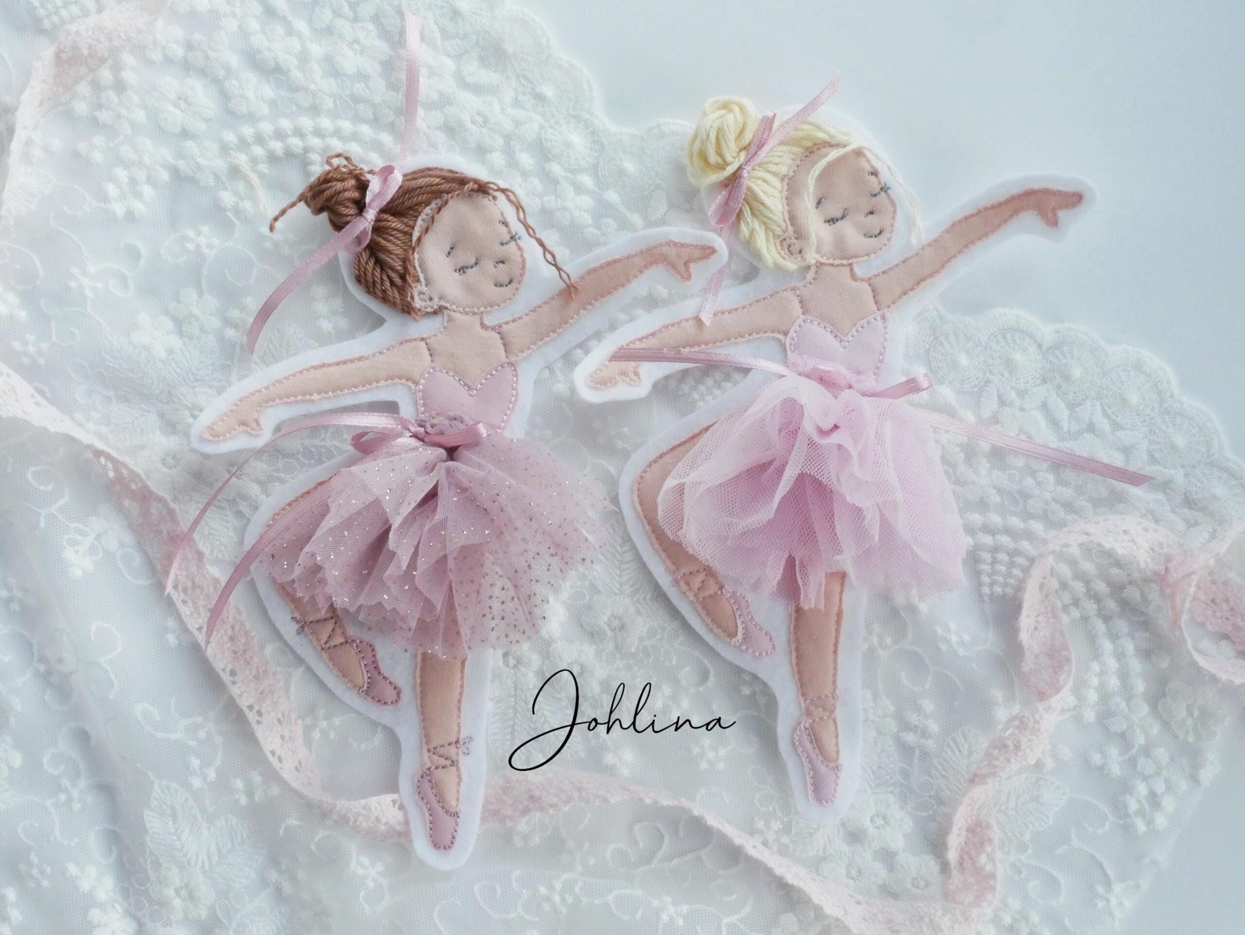 Aufnäher Ballerina Tänzerin Stickherz – Bild 5
