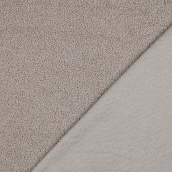 Fellstoff Teddy sand – Bild 4