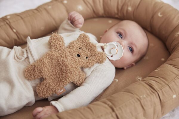 Nuckeltuch, Kuscheltuch Teddy Bär braun – Bild 2