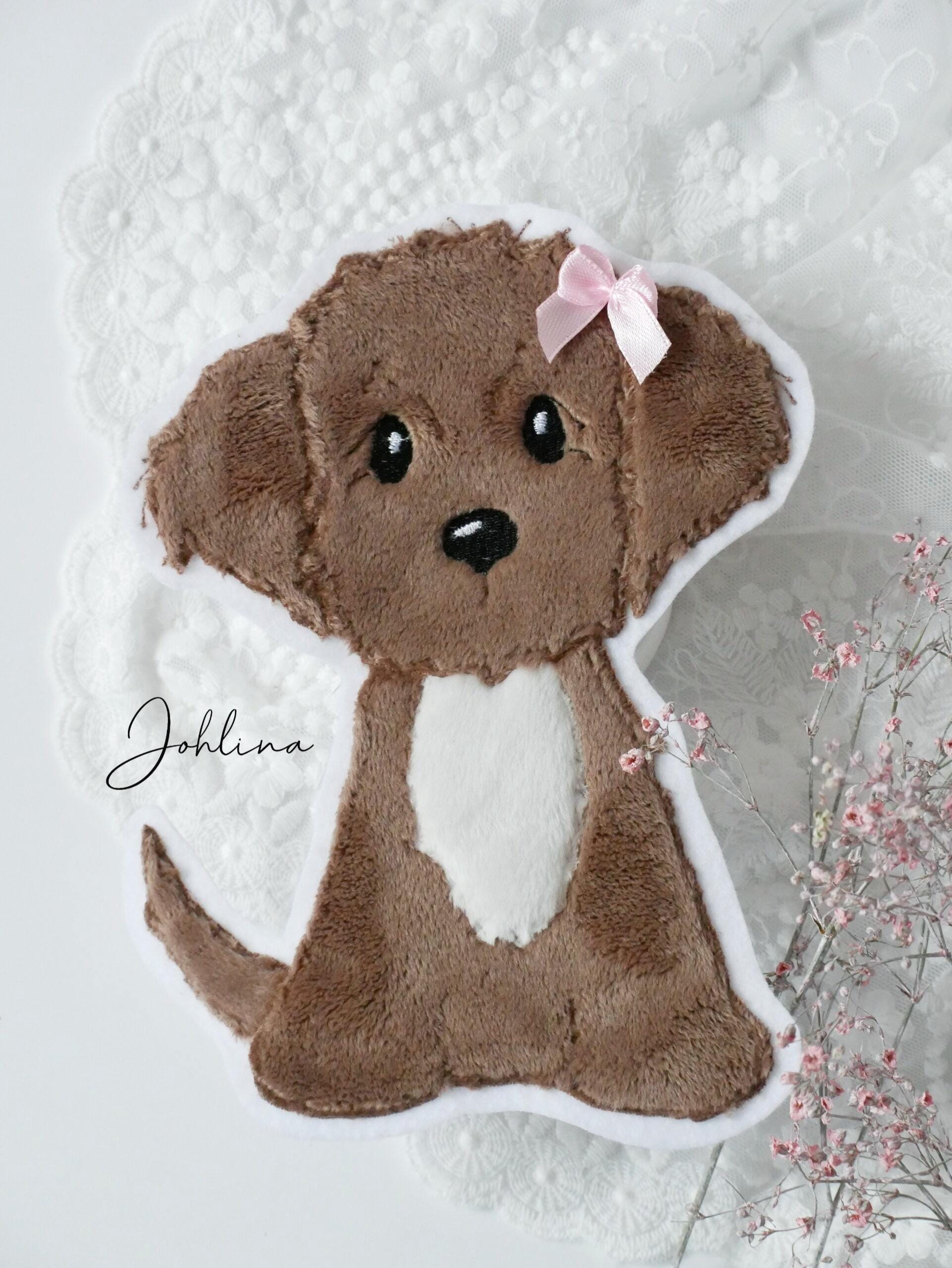 Aufnäher kleiner Hund mittelbraun – Bild 3