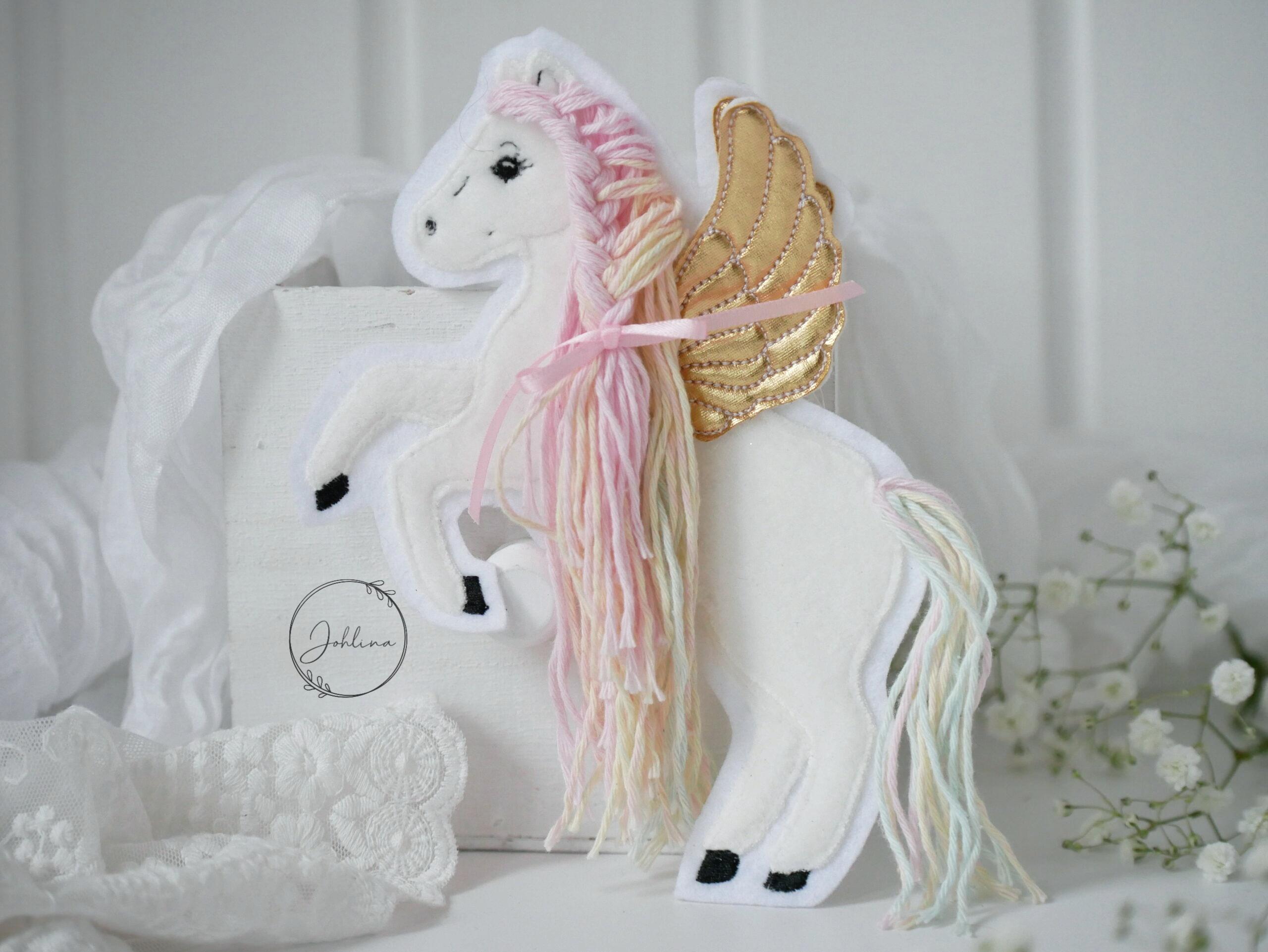 Aufnäher Pegasus Pastell