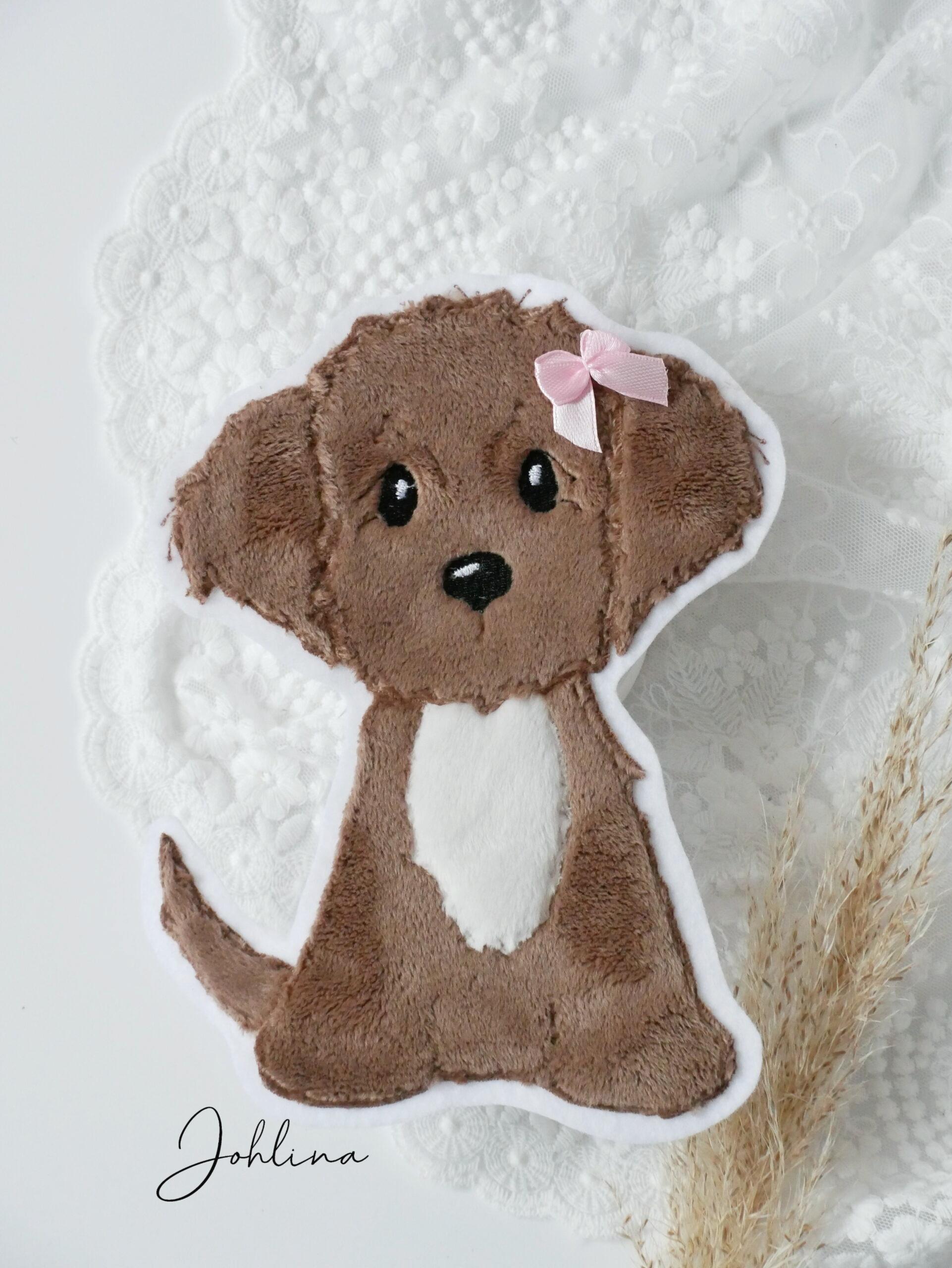 Aufnäher kleiner Hund mittelbraun – Bild 4