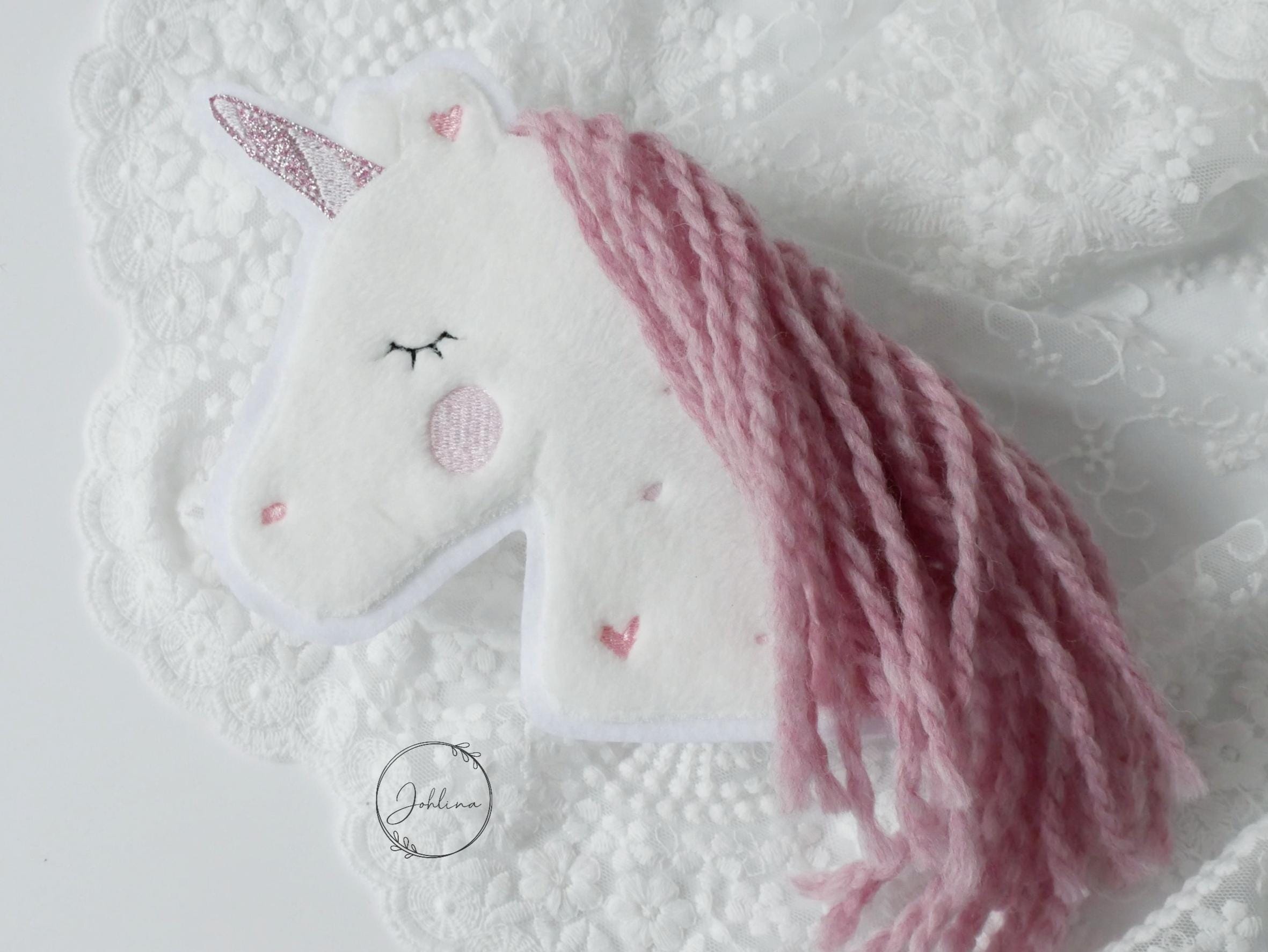 Aufnäher Einhorn mit rosa Mähne – Bild 2