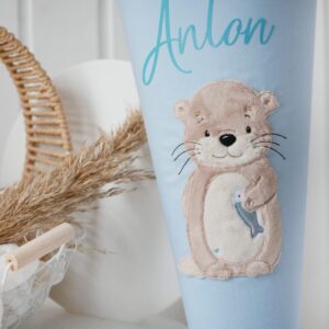 Schultüte Otter mit Fisch