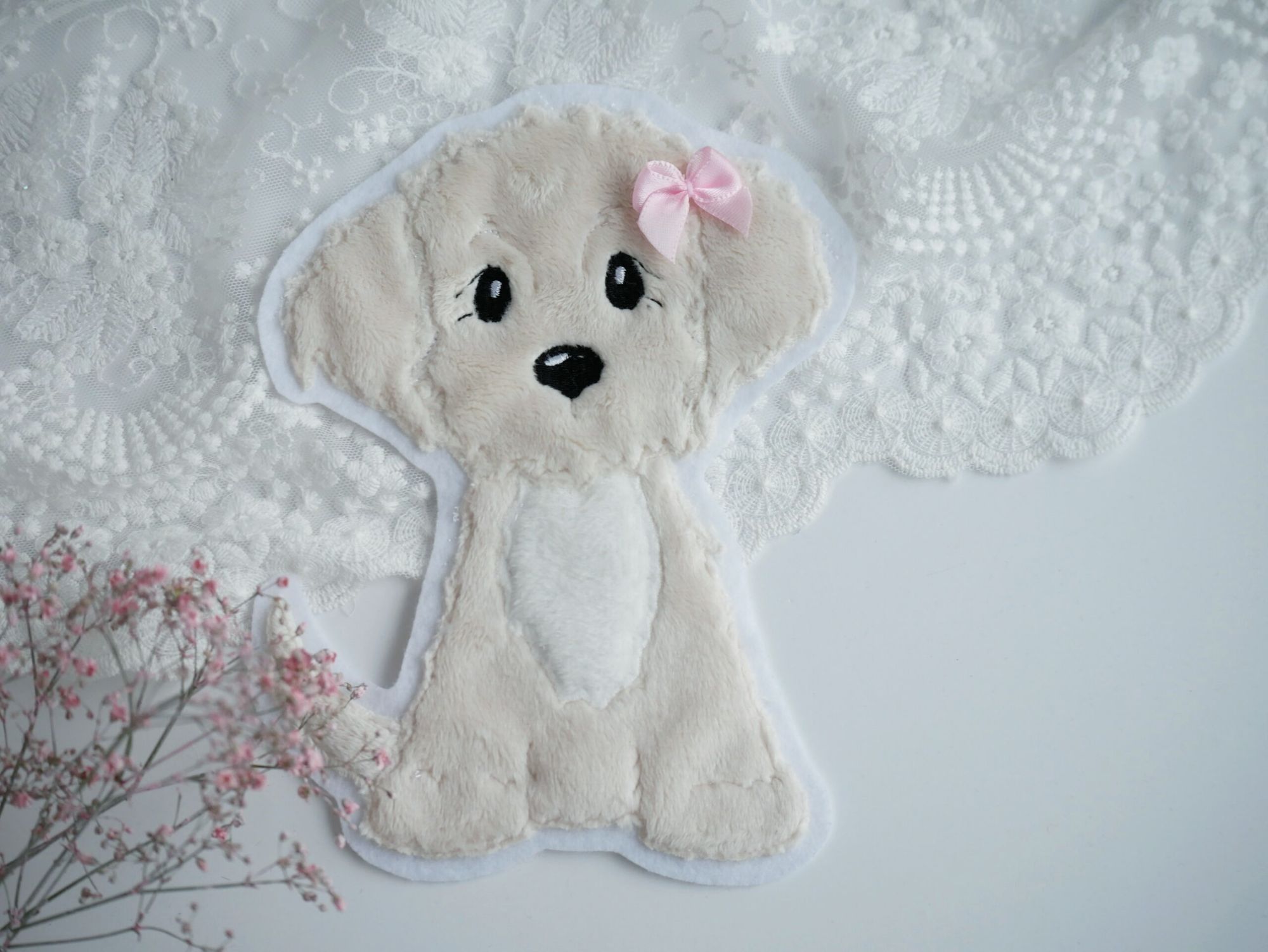 Aufnäher kleiner Hund creme – Bild 4