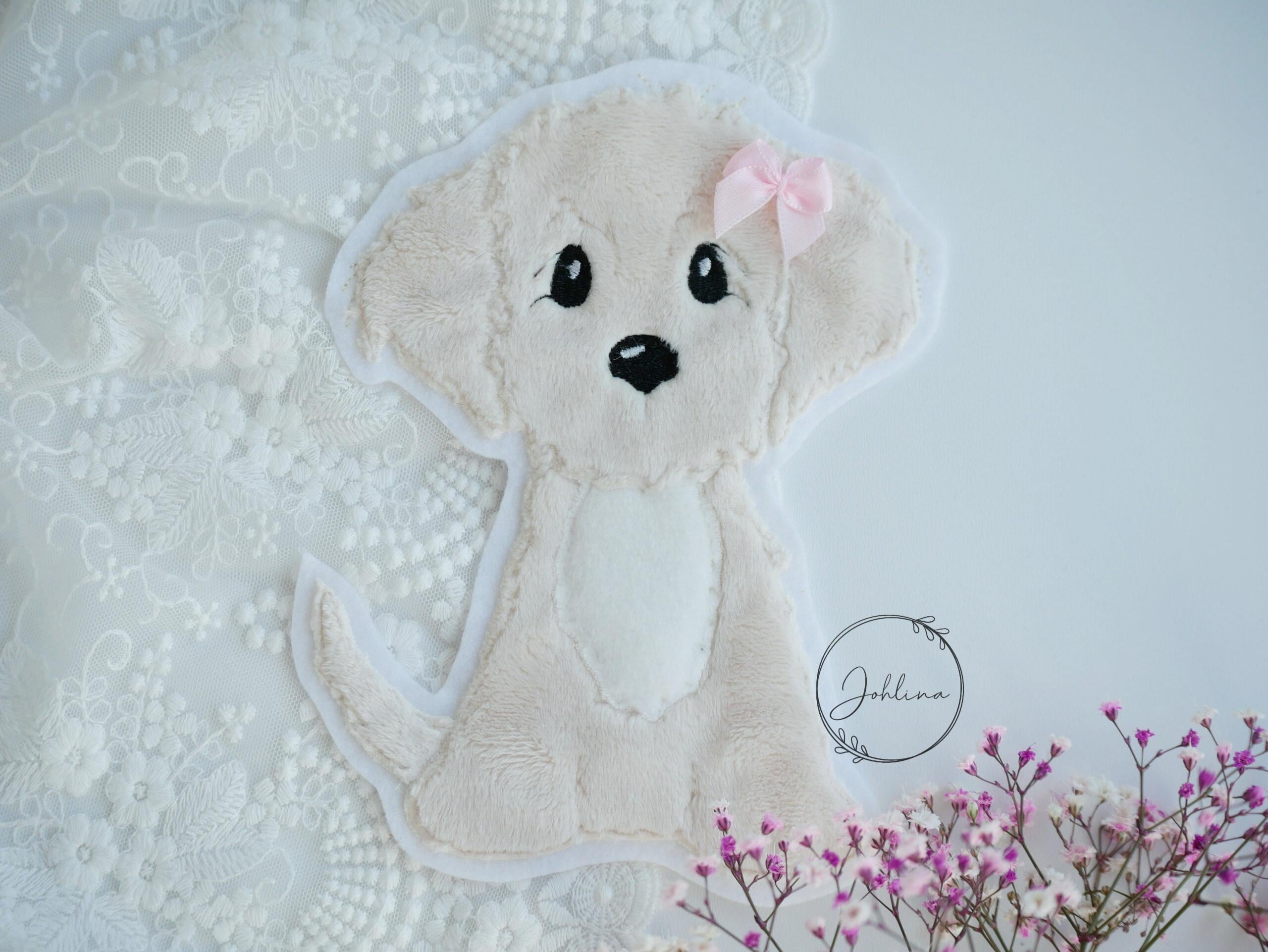 Aufnäher kleiner Hund creme – Bild 3
