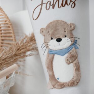 Schultüte Otter mit Halstuch