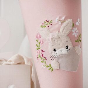 Schultüte Hase im Blütenkranz