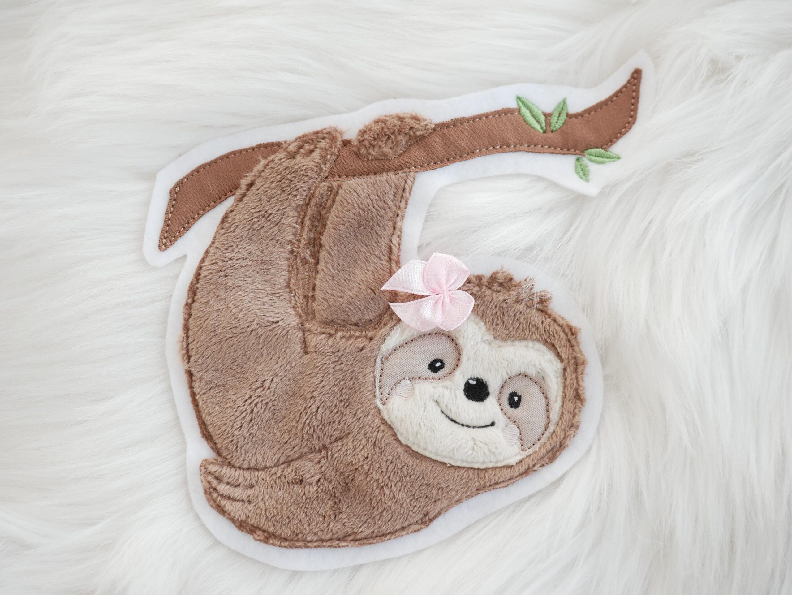 Aufnäher Faultier Mädchen – Bild 5