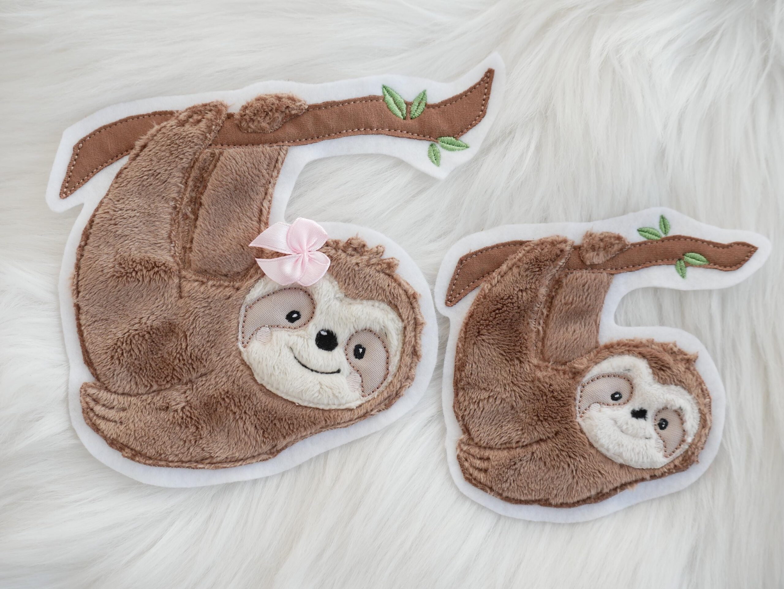 Aufnäher Faultier Mädchen – Bild 4