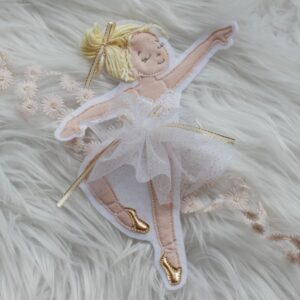 Ballerina Aufnäher - Ballett Applikation für Mädchen